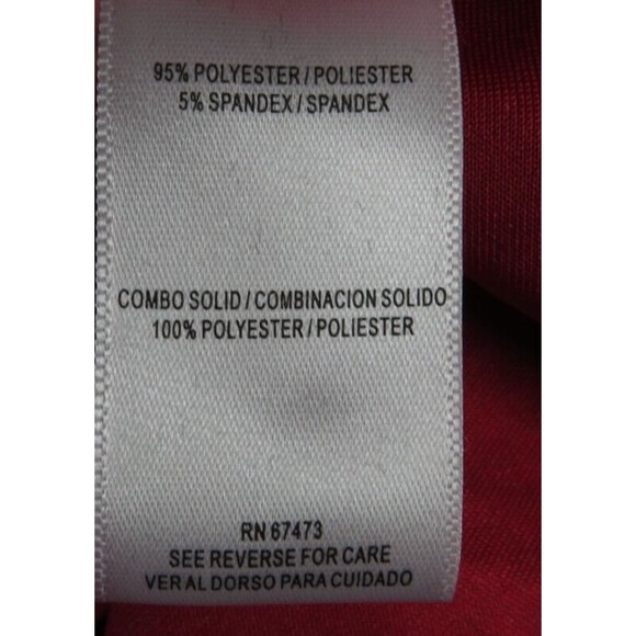 Gabby Skye Women's Red Black Velvet Flocked Fit And Flare Dress Plus Size 14W - Picture 13 of 14